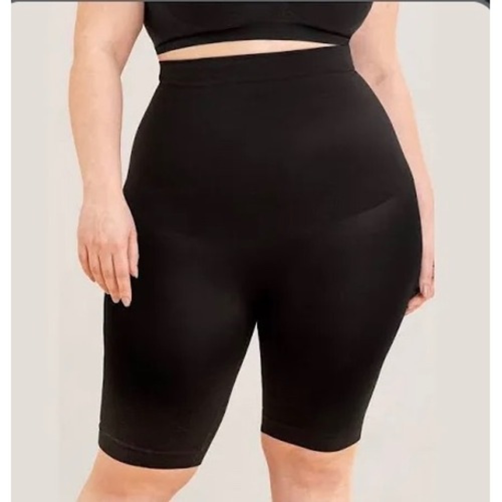 Empetua All Day‎ Every Day High Waisted Black Shaper Shorts, XL/XXL